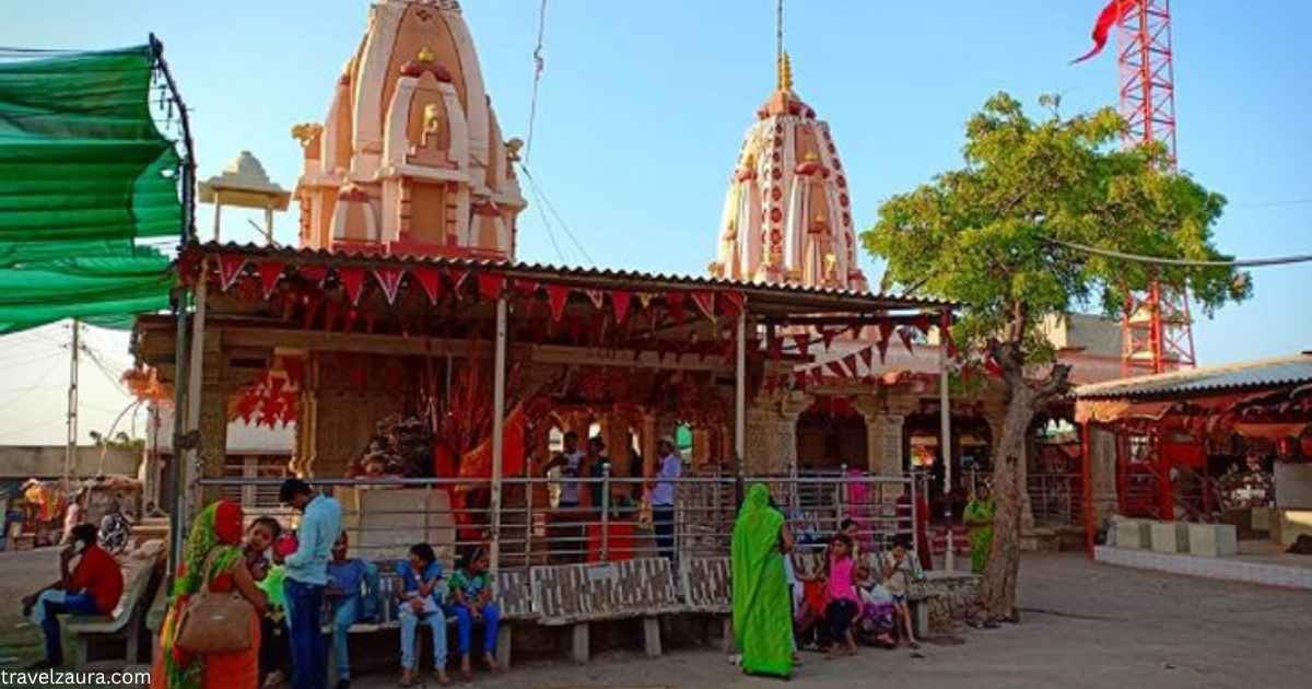 Bhaguda Mogal Dham temple entrance in Gujarat