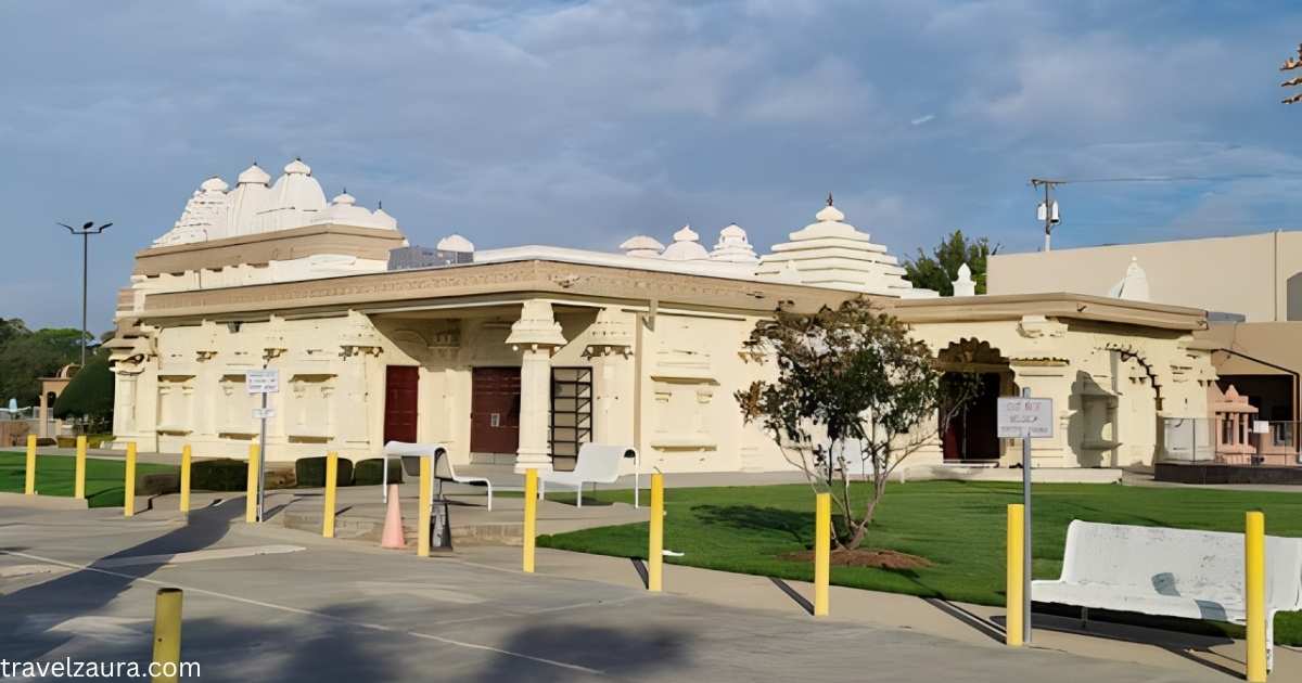 DFW Hindu Temple entrance in Irving, TX.