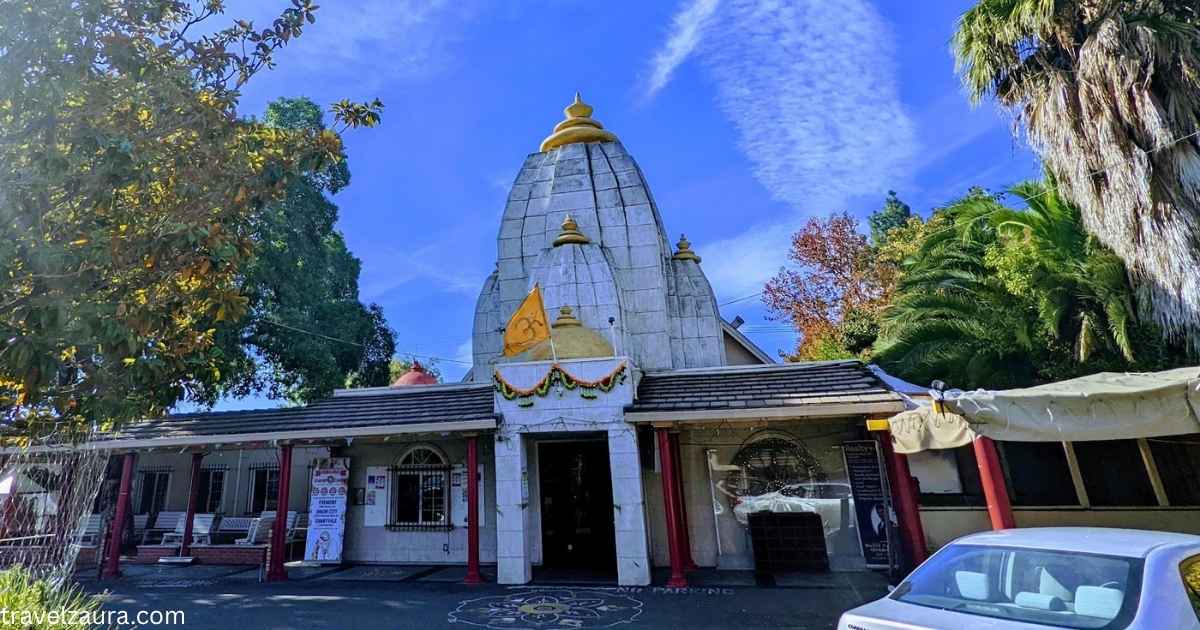 Fremont Hindu Temple entrance in Fremont, California.