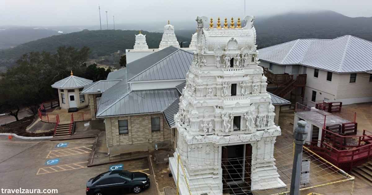 Hindu Temple of San Antonio Gopuram entrance in Helotes, Texas.