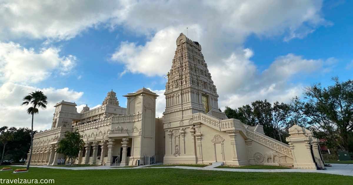 Hindu Temple Tampa entrance at 5509 Lynn Road, FL.