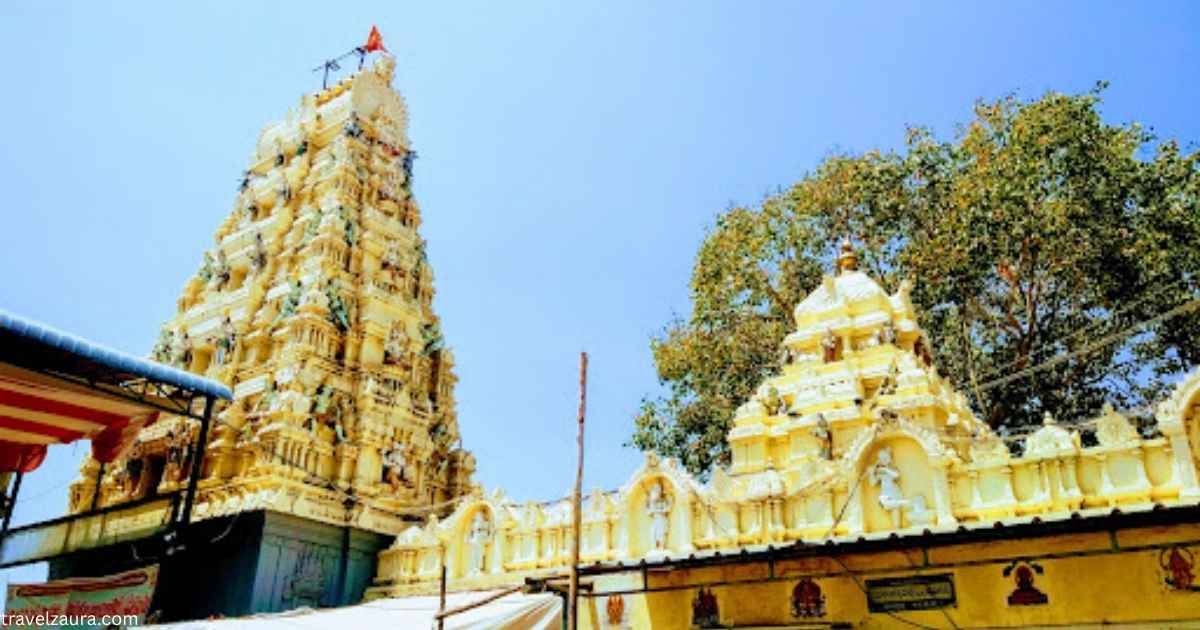 Rajagopuram of Pedakakani Temple, ancient Shiva shrine in Guntur.