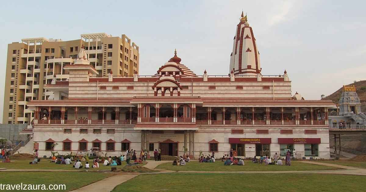 ISKCON Temple Patna during evening aarti.