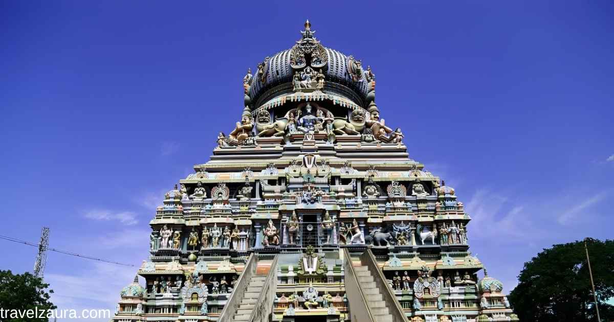 Koodal Azhagar Temple gopuram, Madurai.