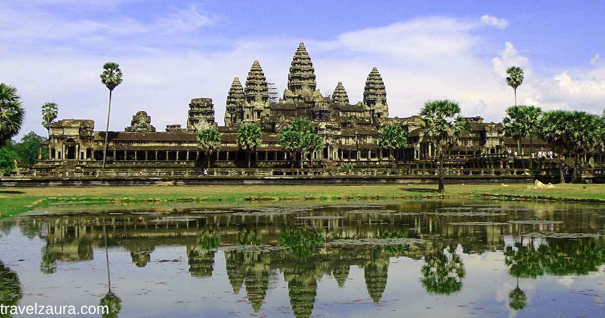 Angkor Wat, the largest Hindu temple in the world.