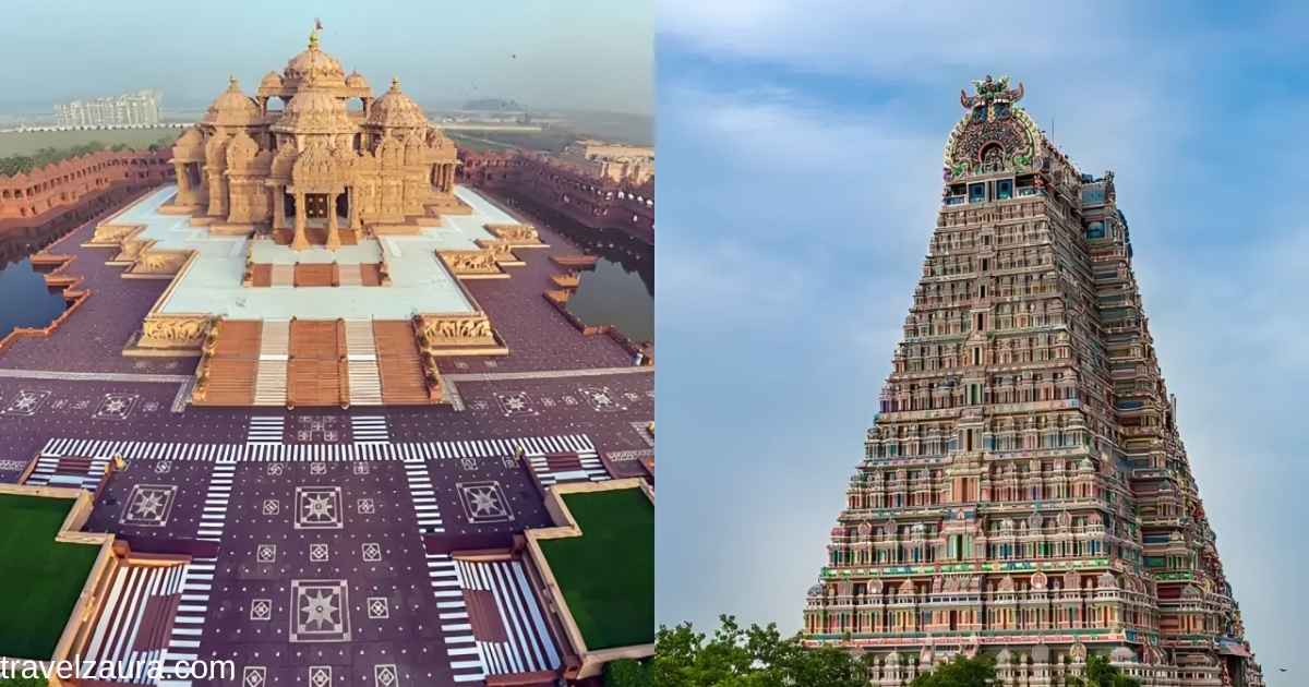 Sri Ranganathaswamy Temple gopuram, the biggest temple in India.