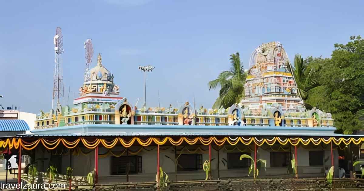 Goravanahalli Mahalakshmi temple entrance in Koratagere, Tumkur district.