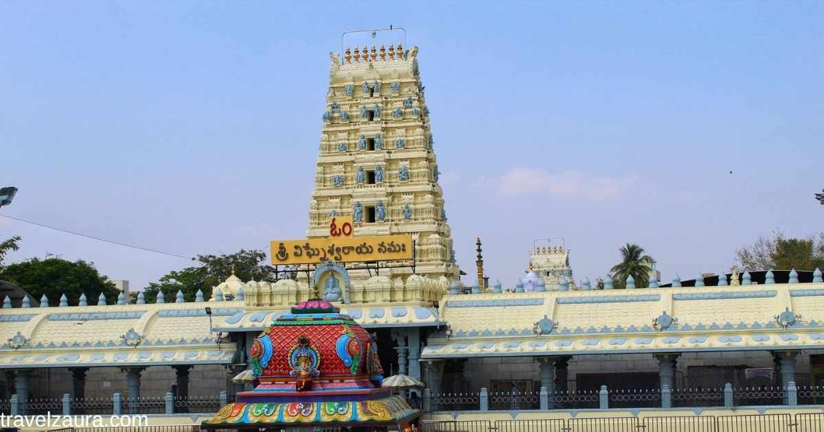 Kanipakam Temple morning darshan queue at sunrise.