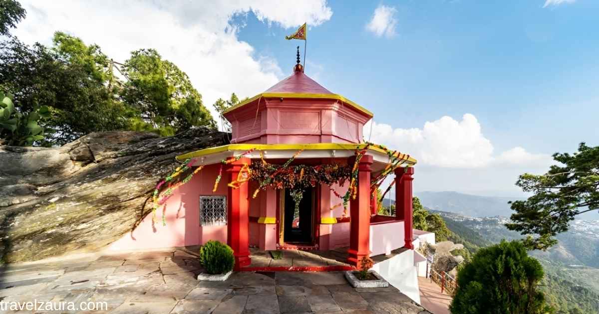 Kasar Devi Temple hilltop shrine near Almora, Uttarakhand.