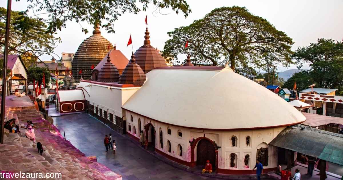 Maa Kamakhya Temple's dome atop Nilachal Hill, Guwahati.