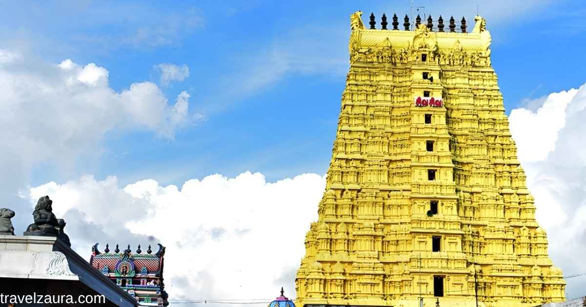 Ramanathaswamy Temple gopuram, Rameshwaram.