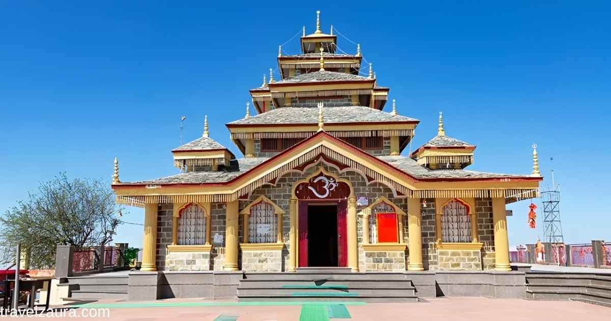 Surkanda Devi Temple on a Himalayan ridge overlooking the Garhwal hills.
